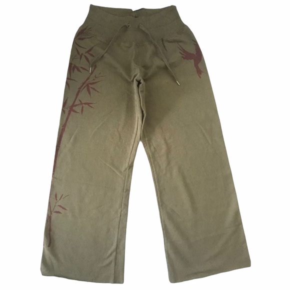 Rare: Lucky Brand ꕥ Zen Bamboo Tattoo Sweatpant ꕥ - Picture 4 of 14